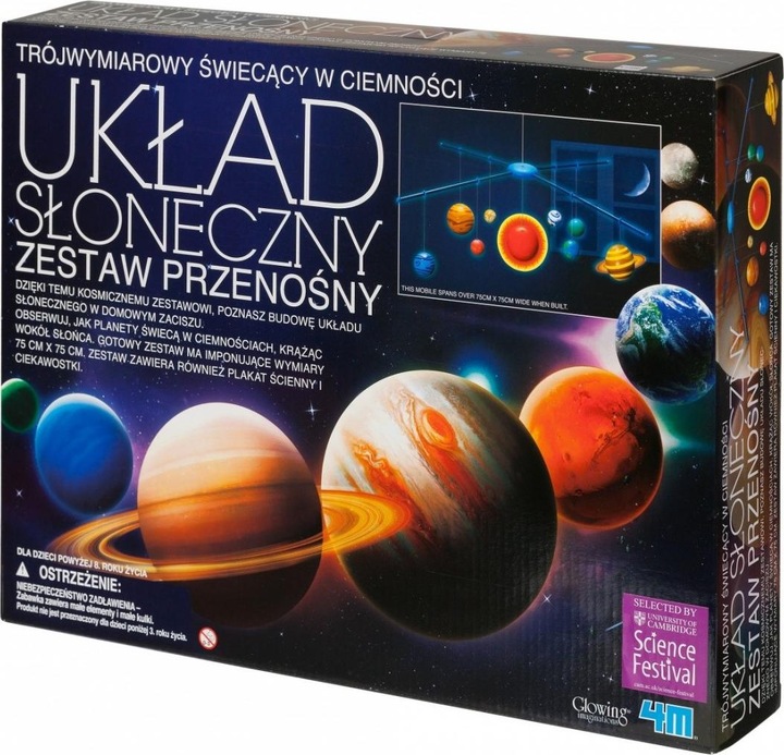 Produktbild 4M 3D Solar System Mobile Making Kit
