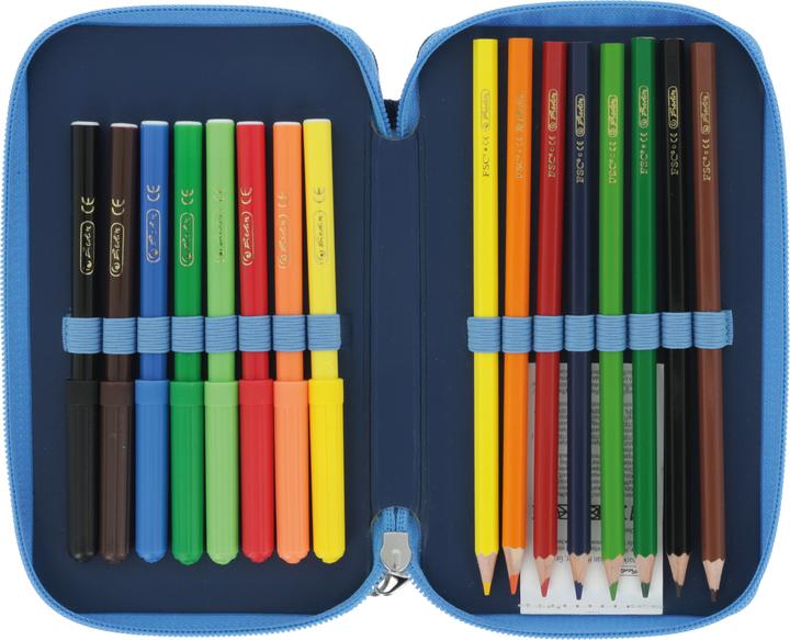 Image du produit Herlitz Étui double 23 pièces Deep Sea