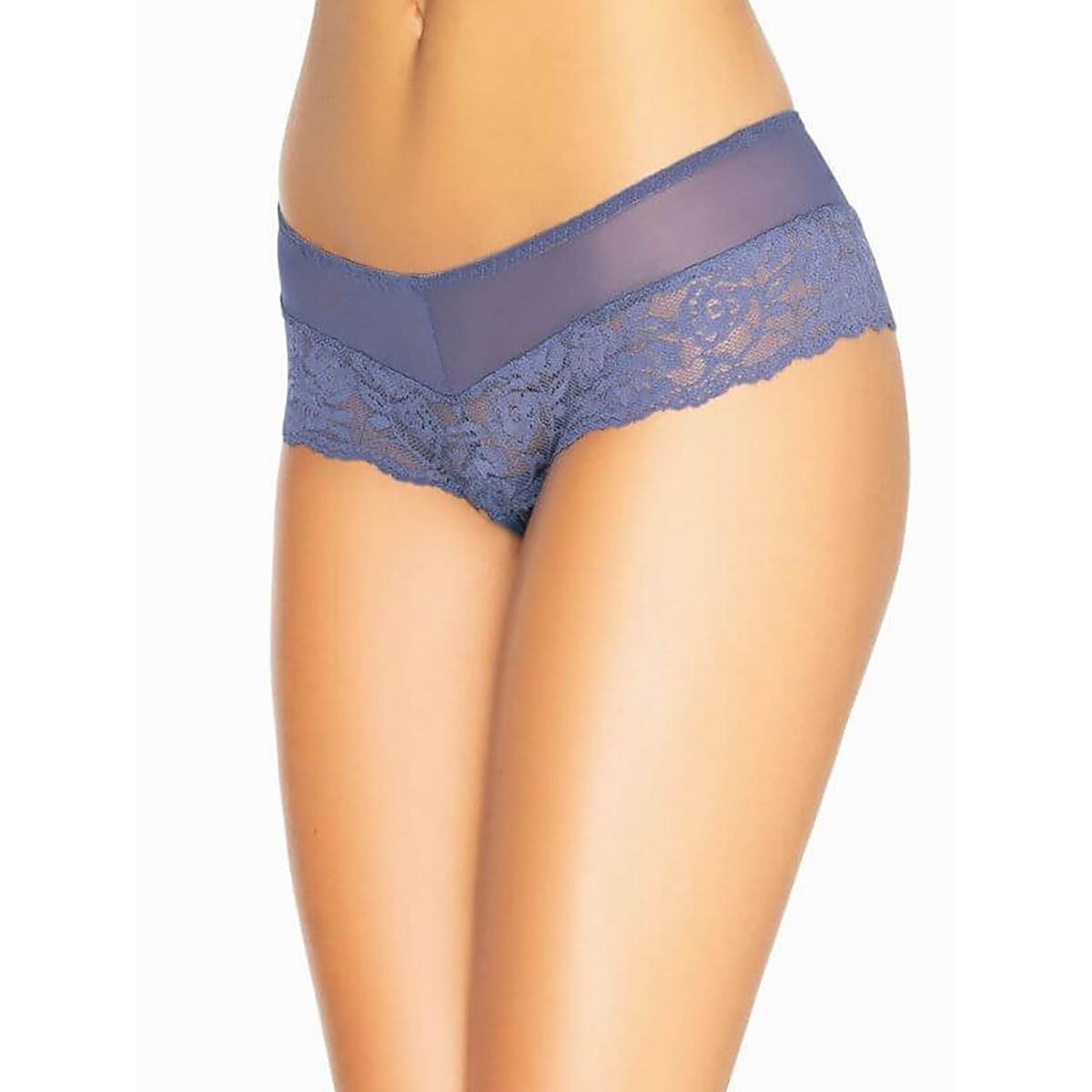 Teyli, Damen, Unterhosen, brasilianisches Höschen, Blau, (XXL)