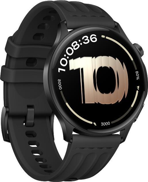 Actual product image OnePlus Watch Lite Smartwatch, Black Steel (45 mm)