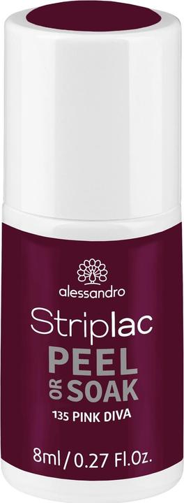 Produktbild Alessandro Striplac Peel or Soak Pink Diva 8 ml (Nr. 908 - Pink Diva, Abziehbarer Nagellack)