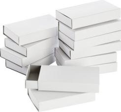 Actual product image Folia Matchboxes "groá", blank, white