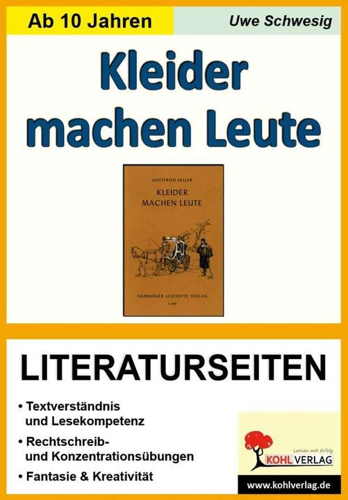 Produktbild Kleider machen Leute / Literaturseiten (Deutsch, Uwe Schwesig, 2005)