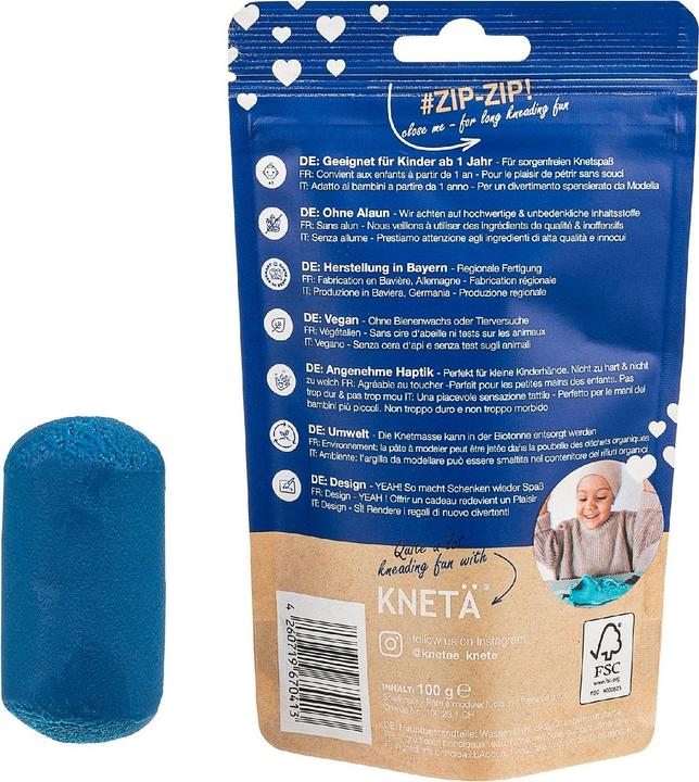 Produktbild Knetä Bag Blau 100g