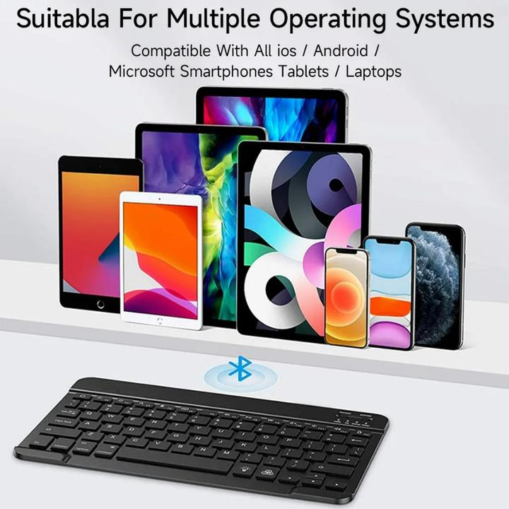 Actual product image Lobwerk 3in1 Bluetooth keyboard (black) + mouse + cover for Samsung Galaxy Tab S9 2023 SM-X710/X716B/X718U (X)