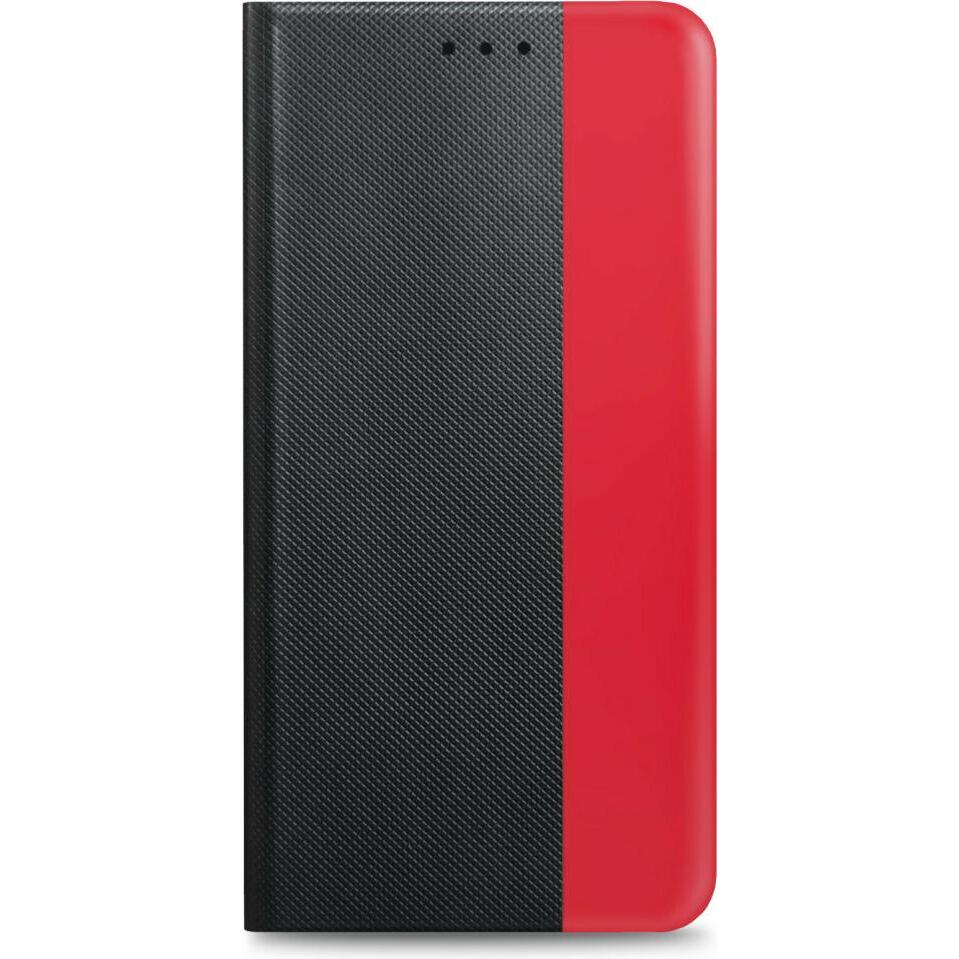 prio Book Case Fashion für iPhone 14 Pro Max schwarz-rot (Apple iPhone 14 Pro Max), Smartphone Hülle, Schwarz