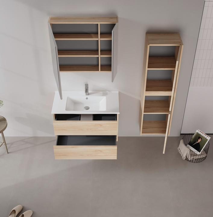 Produktbild Homitis Side 85 v2 Bathroom Cabinet With Sink & Mirror Set (2 Pieces)
