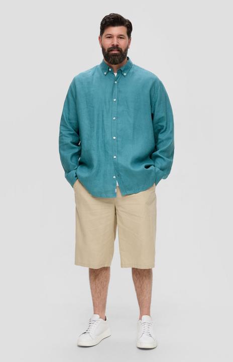 Image du produit s.Oliver Hemd Leinenhemd mit Button-Down-Kragen (3XL)