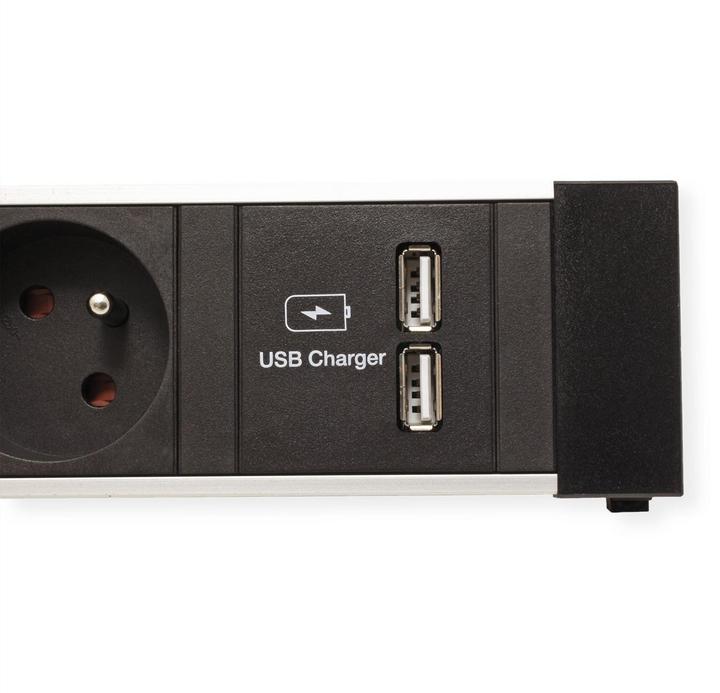 Image du produit Bachmann POWER FRAME Medium 3x prise de terre 1xUSB Charger (5x, PECO 7/5)