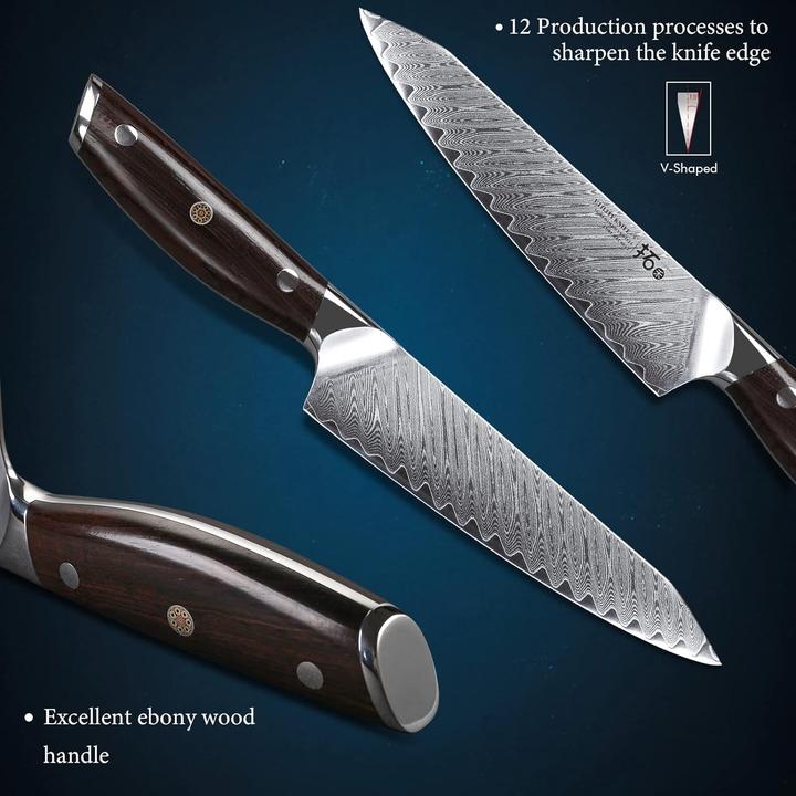 Produktbild Turwho 5 Zoll Damastmesser (13 cm)