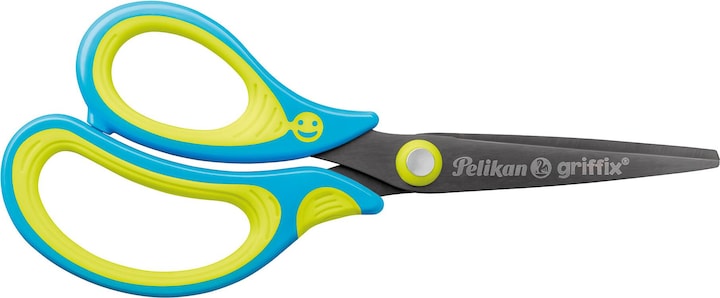 Actual product image Pelikan Scissors pointed Griffix 810296 neonfresh blue lefthanded (15 cm)
