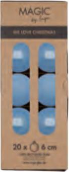 Produktbild Inge’s Glas Christmas Decor INGES CHRISTMAS DECOR Weihnachtskugel 6 cm Blau, 20 Stück (20 -teilig)