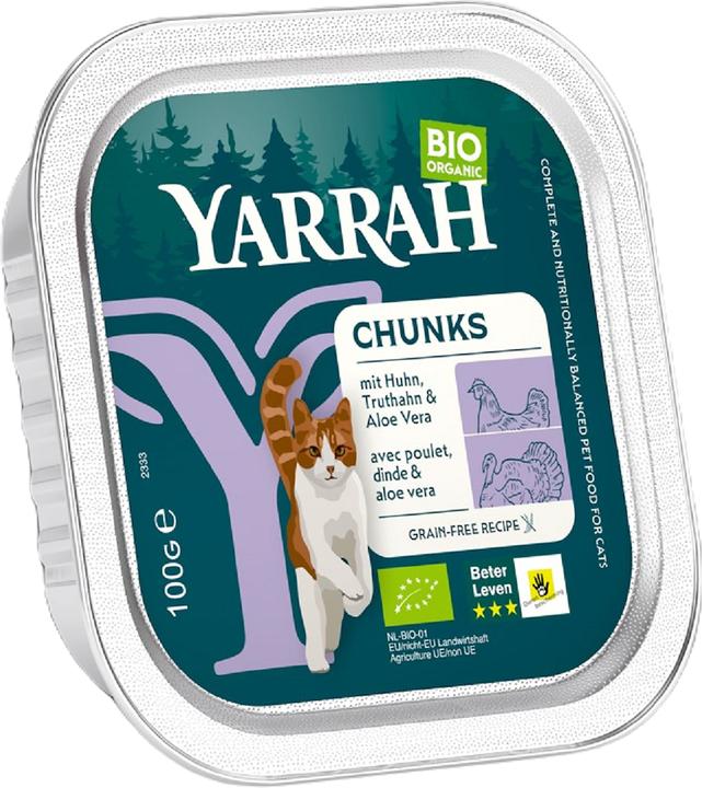 Yarrah BIO Wet Food Poulet & Dinde (Senior, Adulte, Junior, 1 pcs, 100 g)