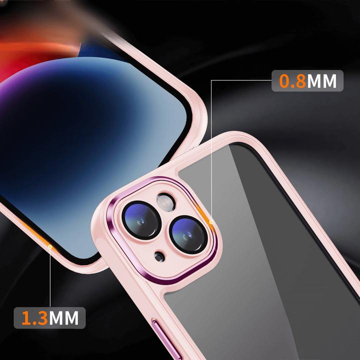 Actual product image Cover-Discount iPhone 15 Plus - Case with camera protection pink (Apple iPhone 15 Plus)