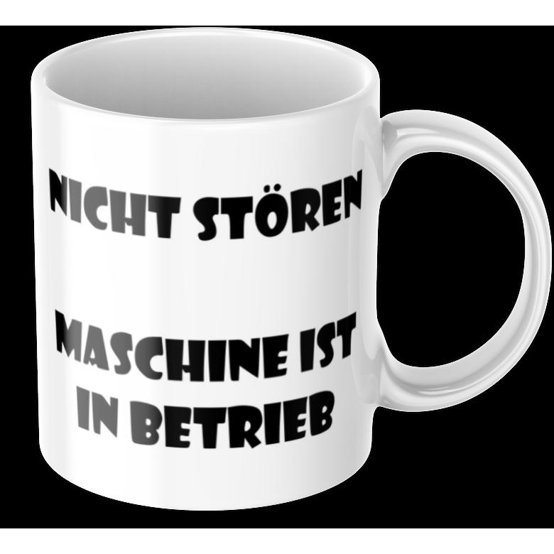 Tinisu, Tasse, Lustige Kaffeetasse "Nicht StÃ¶ren, Maschine Ist In Betrieb" FrÃ¼hstÃ¼ck Morgen Arbeit Tasse BÃ¼ro G (325...