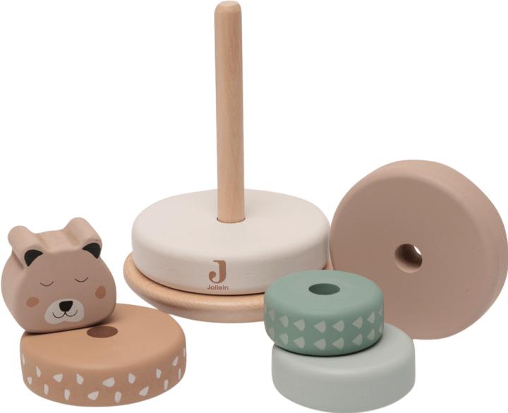 Actual product image Jollein Stacking tower with rings Jungle Jambo