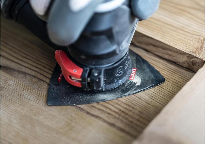 Produktbild Bosch Professional Zubehör EXPERT Sanding Plate AVZ 90 RT10 Blatt für Multifunktionswerkzeuge, 90 mm (100)