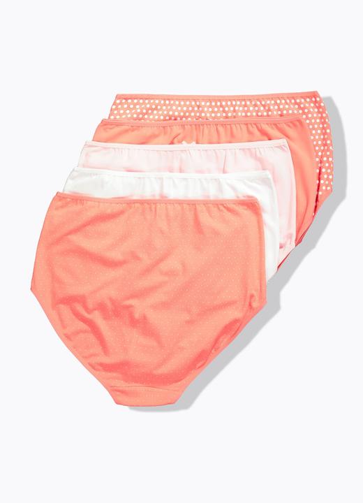 Produktbild Ulla Popken Maxislips, 5er-Pack, Punkte/einfarbig (50, 52)