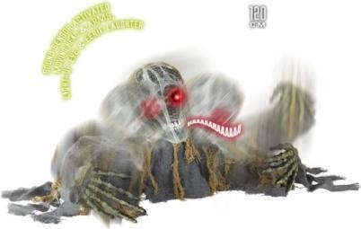 Produktbild Widmann Animiertes Zombieskelett mit Bewegung und Lache (1 Stück)