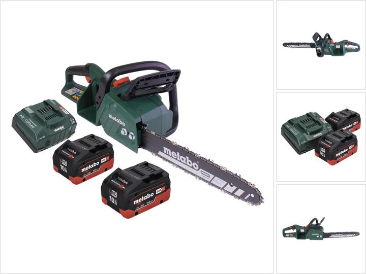 Actual product image Metabo MS 36-18 LTX BL 40 Battery chain saw 36 V ( 2x 18 V ) 40 cm 22 m/s brushless + 2x battery 10.0 A (Battery chain saw)