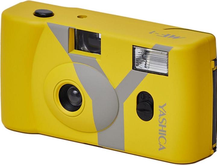 Actual product image Yashica MF-1 Snapshot Art Camera Y Edition Yellow with 1 Film 400/24