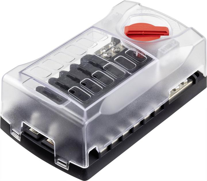 Tru Components Portafusibili per auto portafusibili piatto per 12 fusibili 32V/30A (30 A)