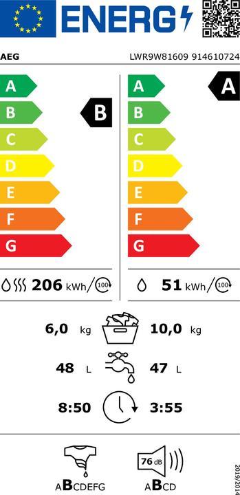 Energie-Label AEG LWR9W81609