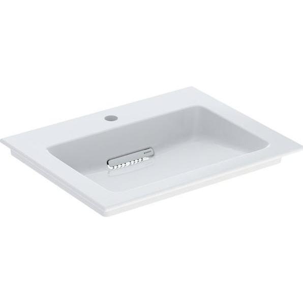 Geberit, Waschbecken, ONE Möbelwaschtisch Abgang horizontal, 60x13x47,5cm, 505.00 (475 mm, 600 mm)