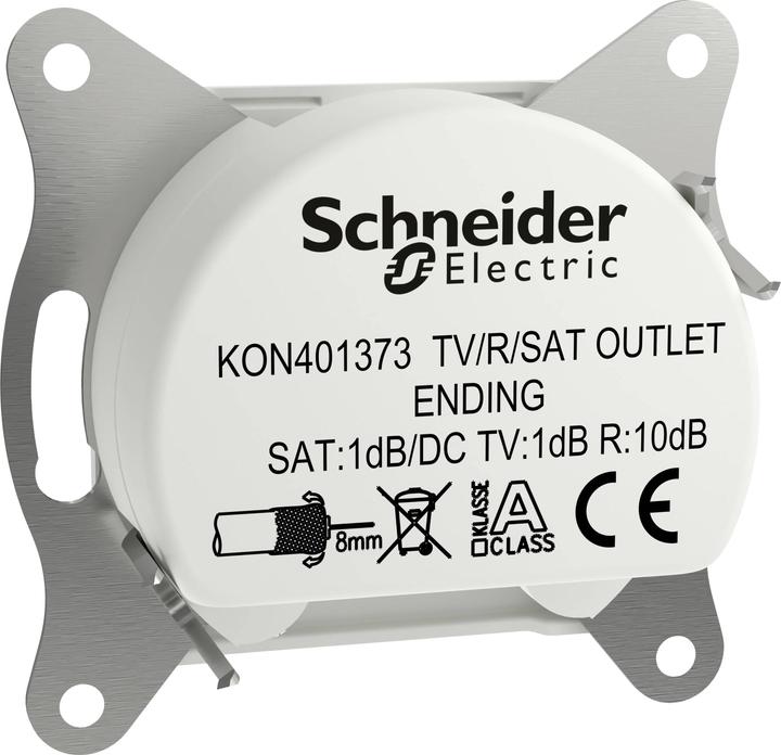 Produktbild Schneider Electric TV-, Radio-, SAT-Steckdose Asfora Weiss (RAL 9003) EPH35701