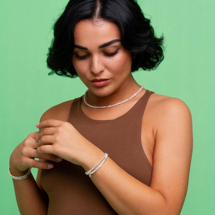 Immagine prodotto Balibay Milou (18 cm, Pietra preziosa, Pietra lunare, Argento 925)