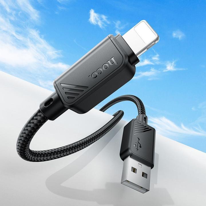 Image du produit Hoco Cable cable USB A to Lightning 2,4A X113 1 m black (1 m)