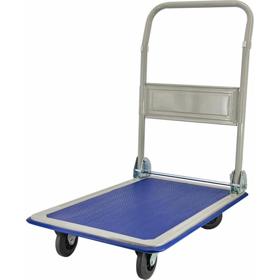AW Tools, Werkzeugkoffer, AWTOOLS WÓZEK MAGAZYNOWY 4-KOŁOWY 150KG PLATFORMA 73x47cm