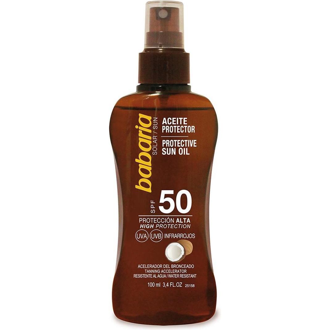 Babaria, Sonnencreme, Aceite Protector Coco Spf50 Proteccion Muy Alta 200ml (Sonnenöl, SPF 50, 200 ml)