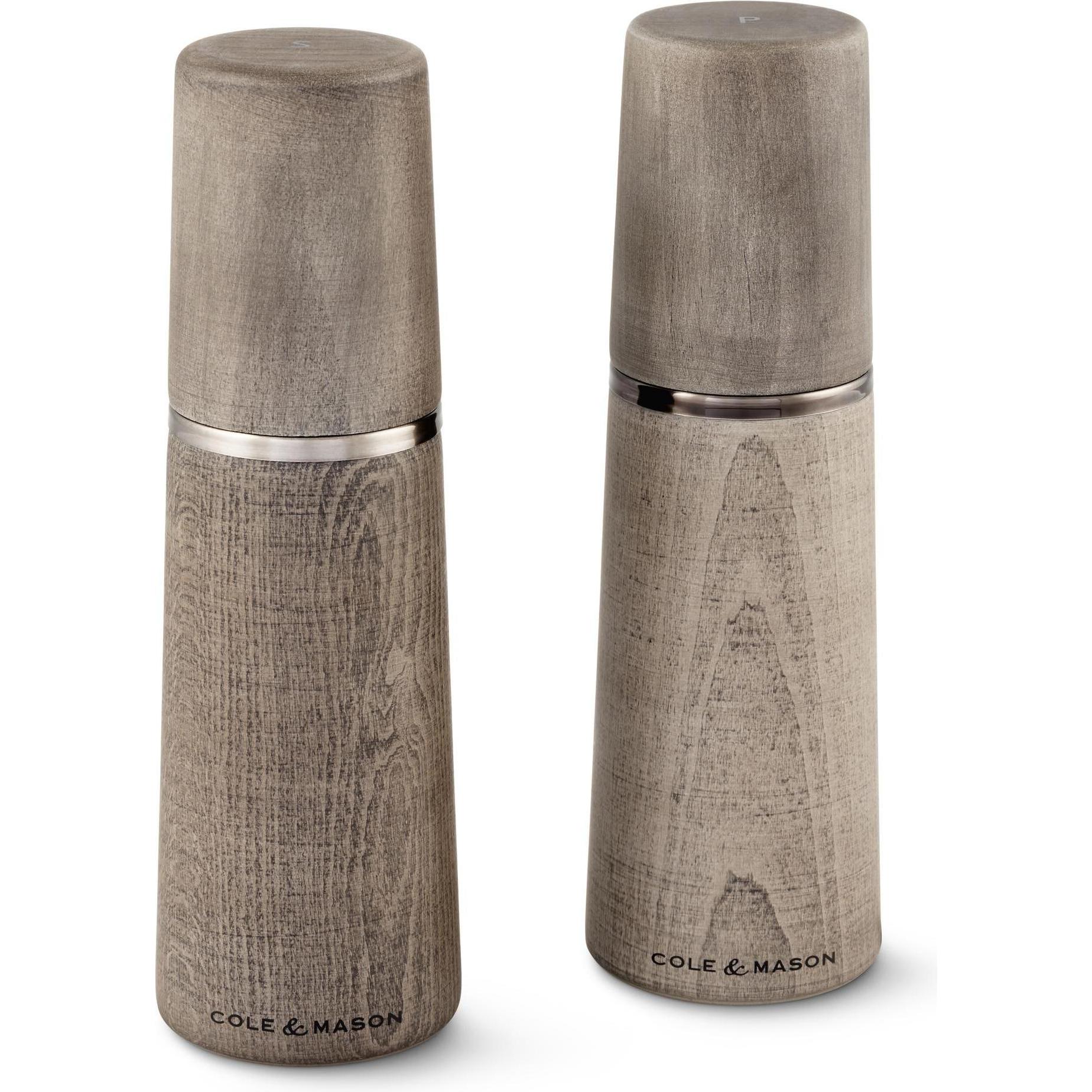 Cole & Mason Marlow, Pfeffermühle + Salzmühle, Grau