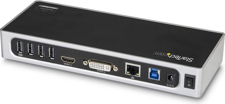 Produktbild StarTech USB 3.0 Dual Monitor Dockingstation - USB auf HDMI - USB zu VGA oder DVI - USB 3.0 Dock - Port Re... (Docking Port, 6 Ports)