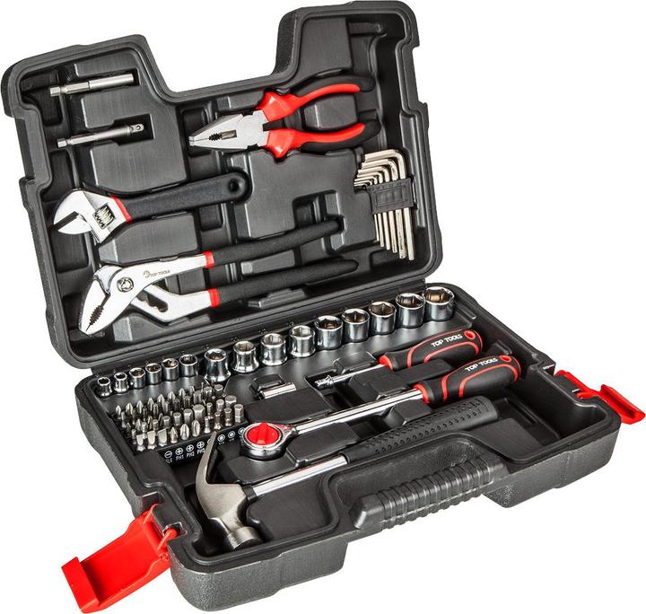 Actual product image TOP Socket set 1/4 ", 1/2" 81 pcs. (81 pieces)