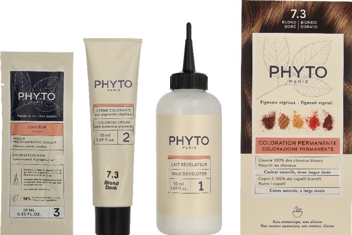 Actual product image Phyto Phytocolor Kit 7.3 (7.3 Blond Doré)