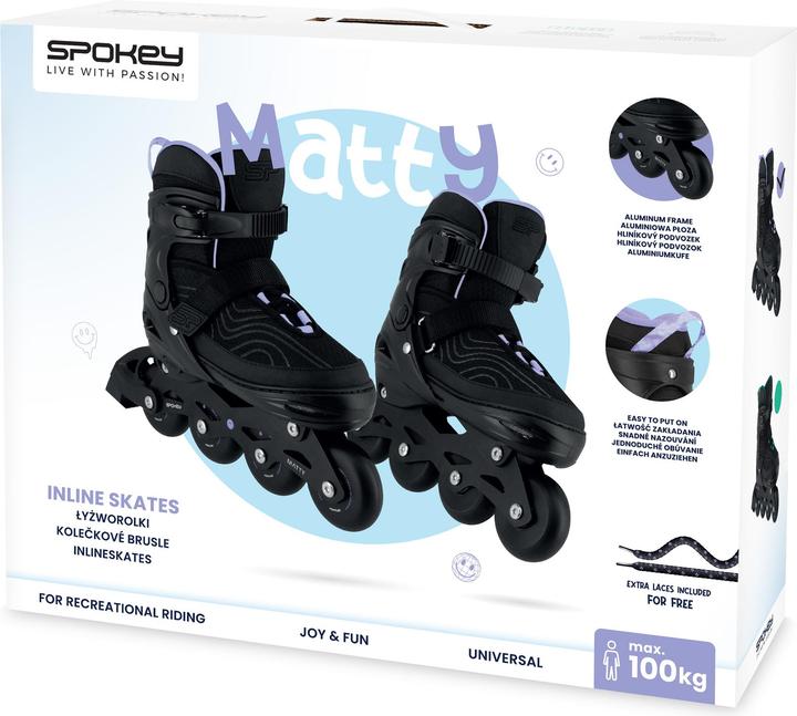 Produktbild Spokey INLINE SKATES MATTY 943452 39-42 BLACK (39)