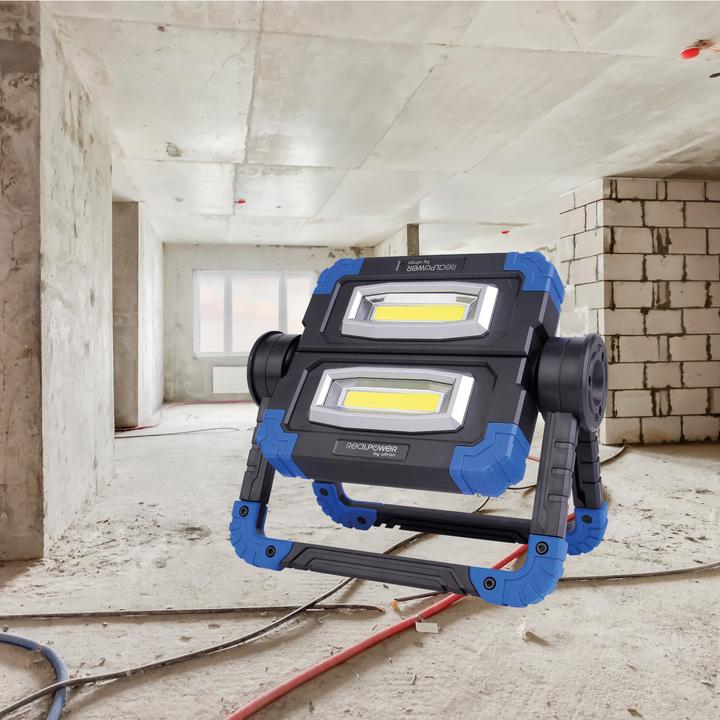 Actual product image RealPower LED work light AL-220, battery-operated (400 lm)