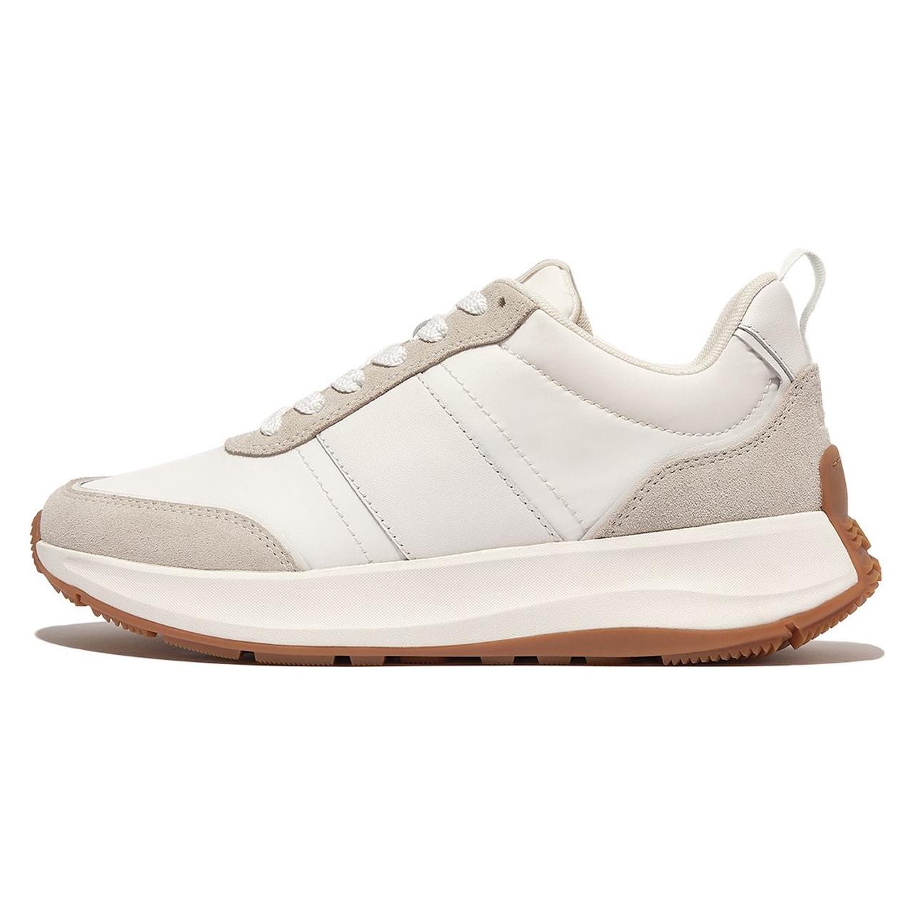 Fitflop, Vrouwen, Sneakers, F-Mode Flow Nylon & Suede Mix, Wit, (40)