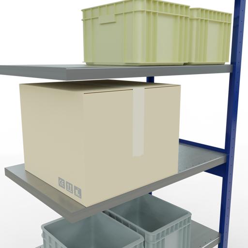 Actual product image Schulte Lagertechnik MULTIplus250 boltless add-on bay system with length bolts