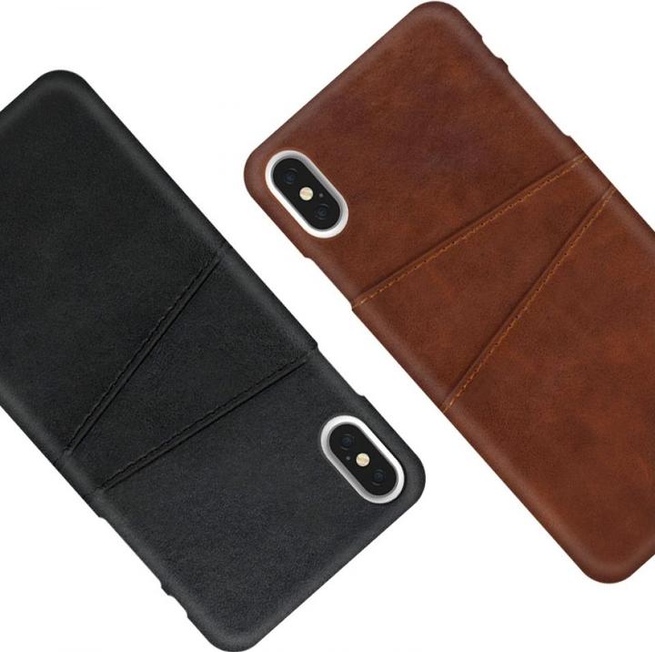 Actual product image Screenguard Apple iPhone XS CardCaddy Leather Backcase with Card Pockets (Apple iPhone XS)