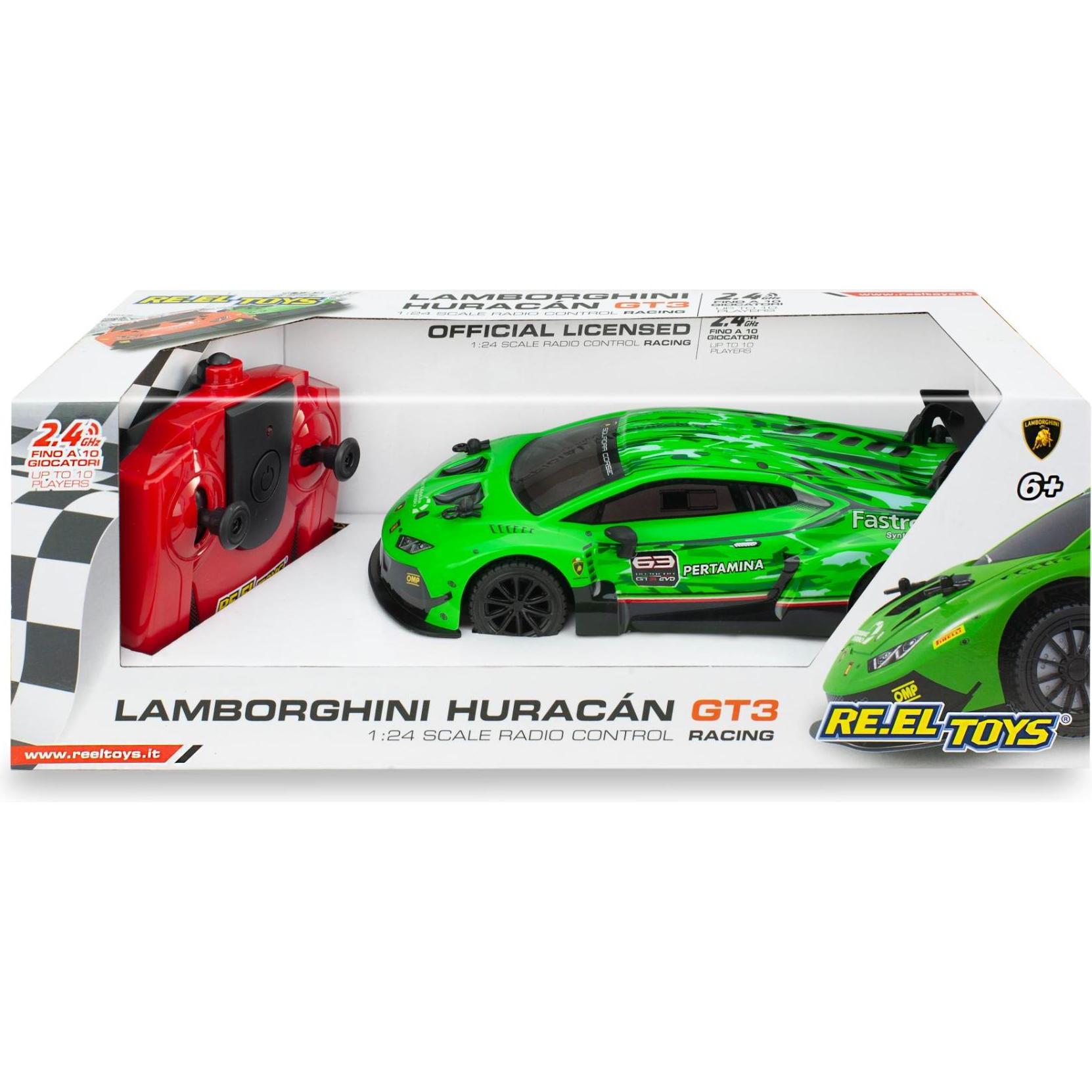 Re.Eltoys LAMBORGHINI HURACAN GT3 1:24 Scale: Rc 2.4 GHz - 2 assorted colors