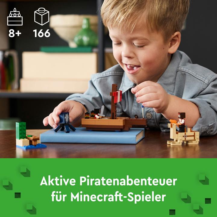 Actual product image LEGO The pirate ship voyage (21259, LEGO Minecraft)