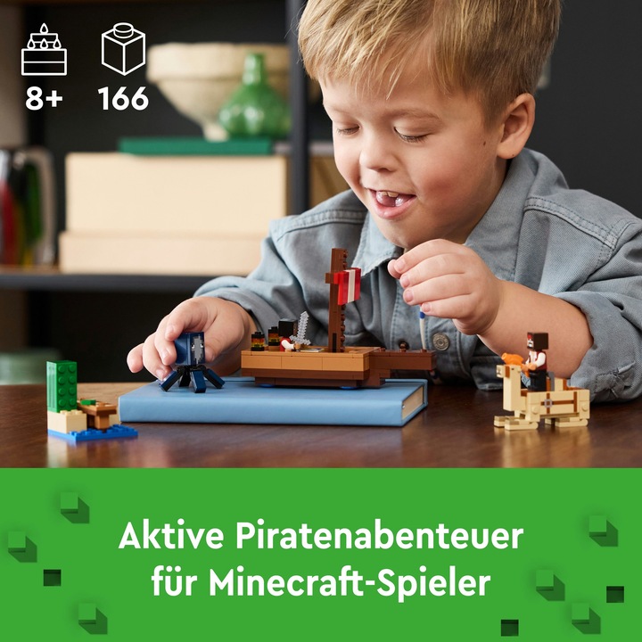 Actual product image LEGO The pirate ship voyage (21259, LEGO Minecraft)