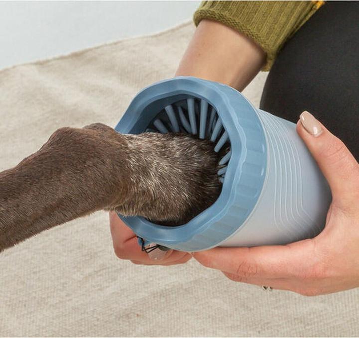 Image du produit Trixie Cure-pattes, M-L, silicone/PP, bleu (Chien)