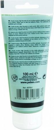 Actual product image Pebeo Studio Acrylics Fine Acrylic (Green earth, 100 ml)