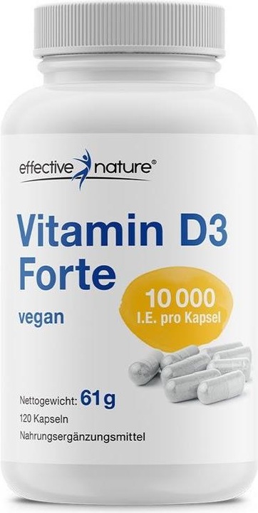 Effective Nature Vitamin D3 Forte (120 Stück, Kapseln, 61 g)