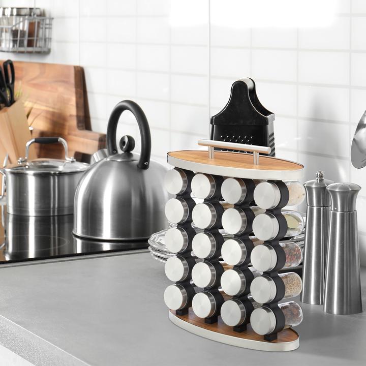 Actual product image Relaxdays 21 pcs. spice rack