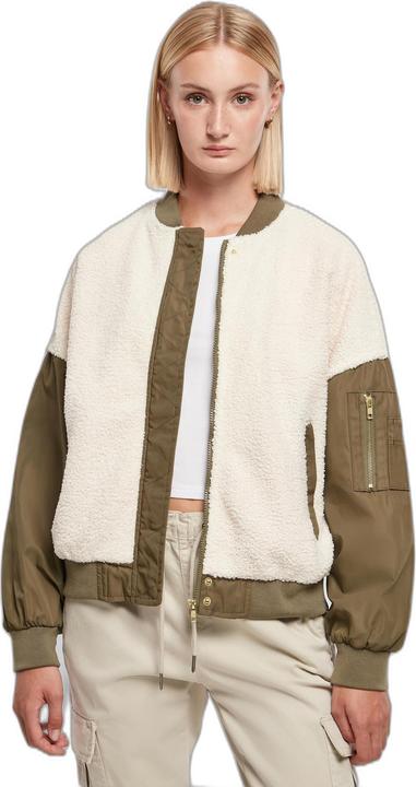 Produktbild Urban Classics Oversized Damen-Bomberjack mit kontrastierender Materialmischung (S, XXL)